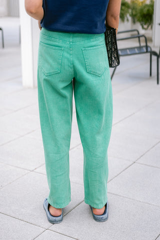 Nini Denim Trousers Green