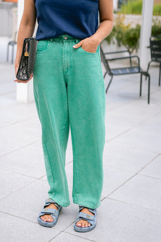 Nini Denim Trousers Green