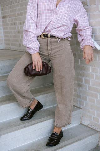 Nini Denim Trousers Taupe