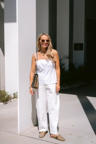 Nini Denim Trousers White