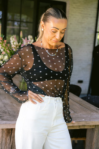 Nini Denim Trousers White
