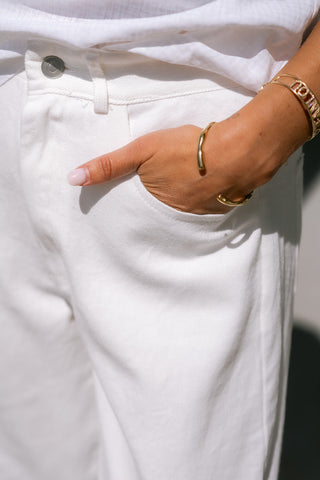 Nini Denim Trousers White