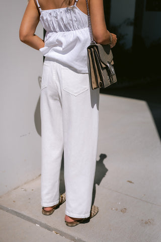 Nini Denim Trousers White
