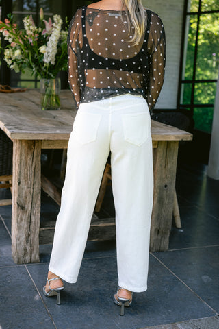 Nini Denim Trousers White