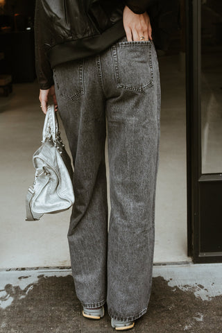 Noor Denim Trousers Grey