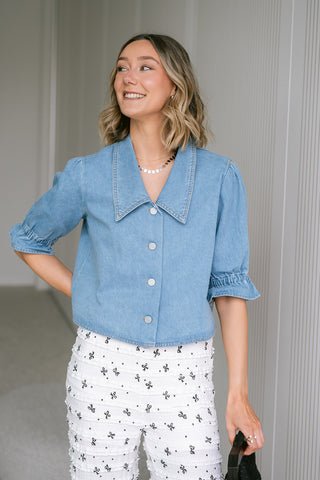 Novéa Denim Blouse Blue