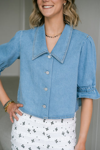 Novéa Denim Blouse Blue