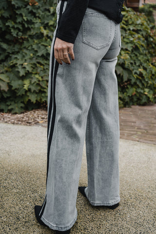 Odilon Denim Trousers Grey