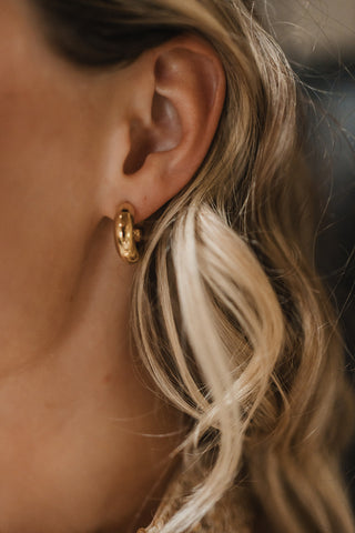 Over The Moon Earrings Gold