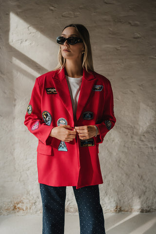 Patsi Blazer Patches Red