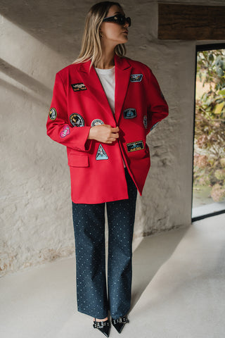 Patsi Blazer Patches Red