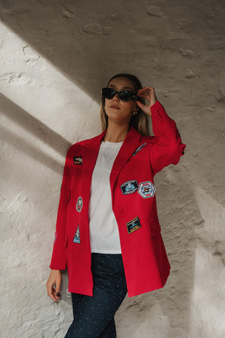 Patsi Blazer Patches Red