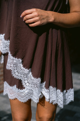 Petras Co-ord Lace Brown