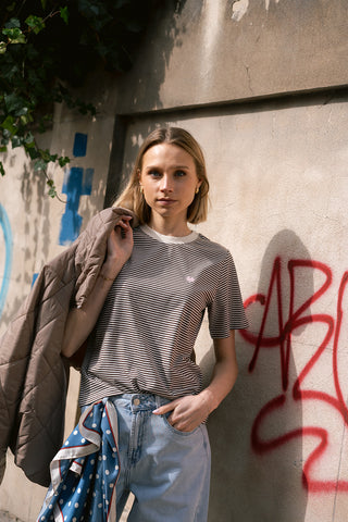 Pisa Striped T-shirt Black/White