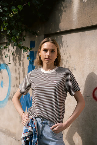 Pisa Striped T-shirt Black/White