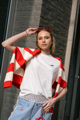 Pisa Dog T-shirt White