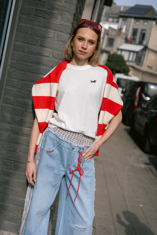 Pisa Dog T-shirt White