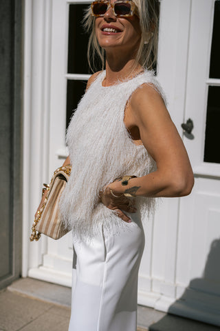 Plumie Top White