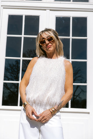 Plumie Top White