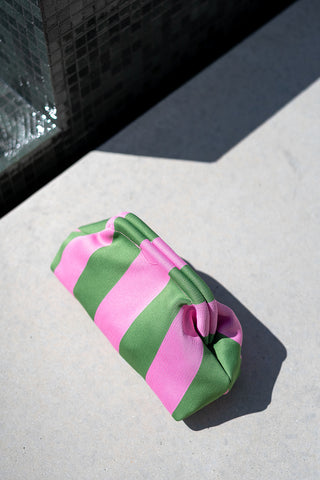 Pochette Striped Green