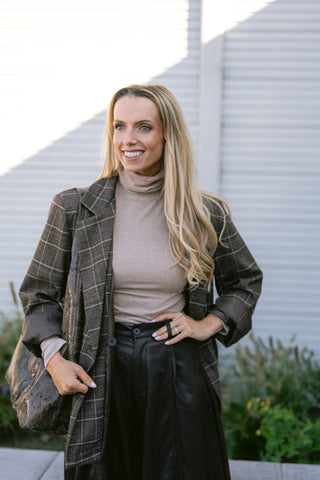 Reno Highneck Top Taupe