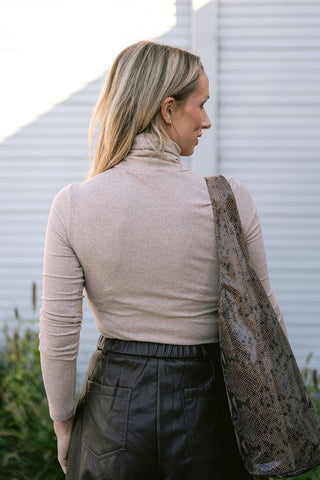 Reno Highneck Top Taupe