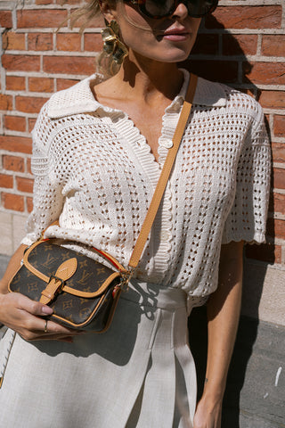 Robin Short Sleeve Cardigan Cream