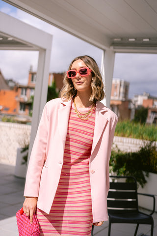 Rosa Knit Dress Pink