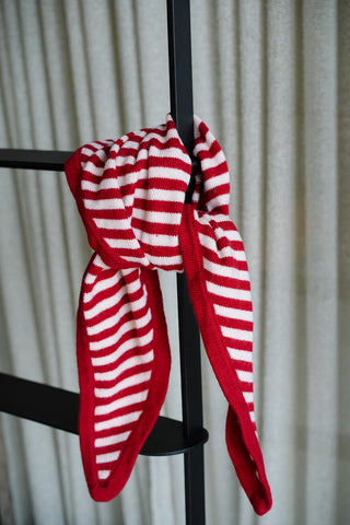 Rubi Striped Scarf Red