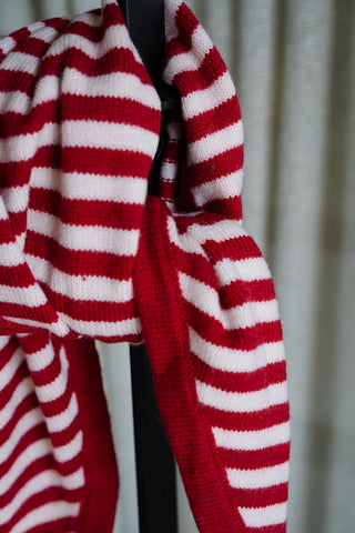 Rubi Striped Scarf Red