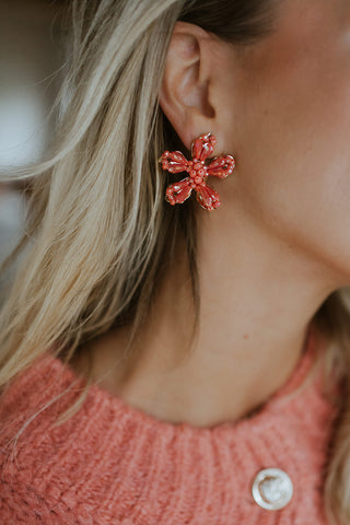 Ruby Earrings Orange