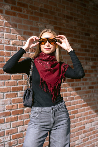 SammyJo Scarf Burgundy