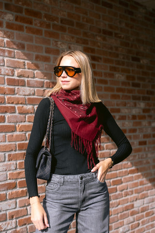 SammyJo Scarf Burgundy