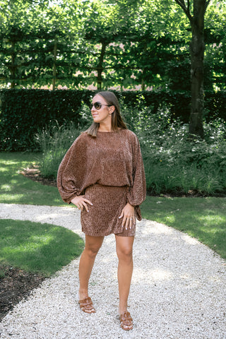 Sammy Lace Blouse Brown