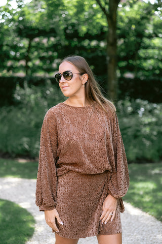 Sammy Lace Blouse Brown