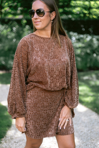 Sammy Lace Blouse Brown