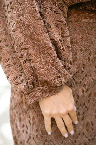 Sammy Lace Blouse Brown