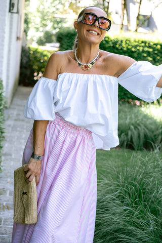 Saphine Top White