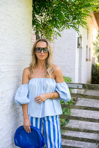 Saphine Top Blue