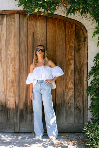 Novelle Wide Leg Jeans Blue