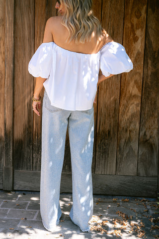 Novelle Wide Leg Jeans Blue