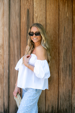 Saphine Top White