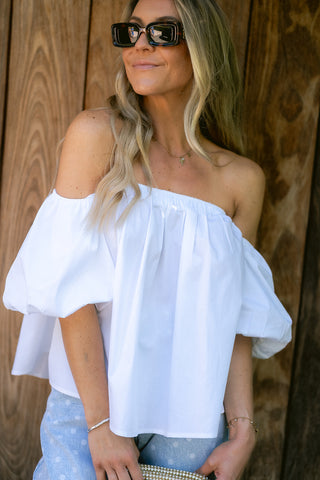 Saphine Top White