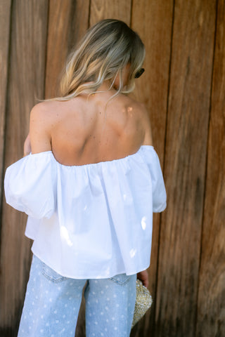 Saphine Top White