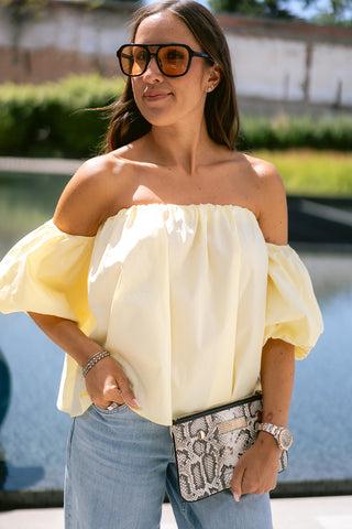 Saphine Top Yellow