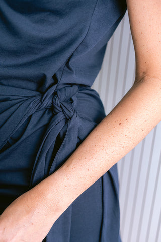 Sari T-shirt Dress Navy