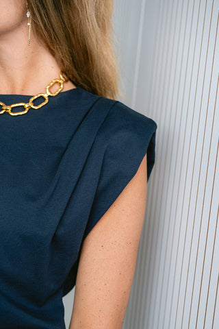 Sari T-shirt Dress Navy
