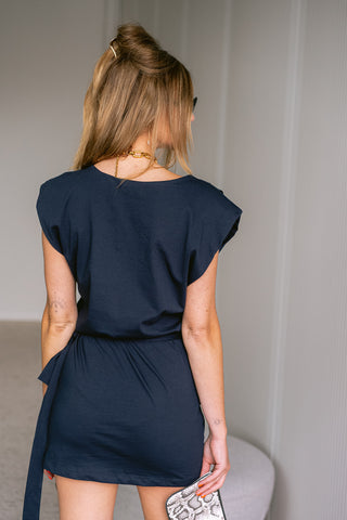 Sari T-shirt Dress Navy