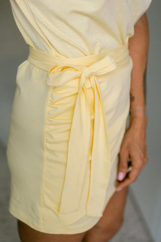 Sari T-shirt Dress Yellow