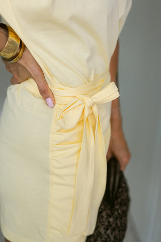 Sari T-shirt Dress Yellow